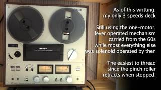 Sony TC 399 tape recorder Demo [upl. by Enoj677]