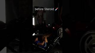 Before and after 💉gymlover viralshortsgymmotivation bodybuildingworkout steroidfree steroid [upl. by Bevin]