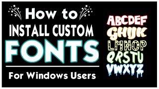 How to Download and Install Custom Fonts  Windows Font Tutorial  TheGirlwiththeWoohooTattoo [upl. by Adelle]