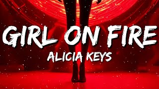 Alicia Keys  Girl On Fire Lyrics [upl. by Nylrem]