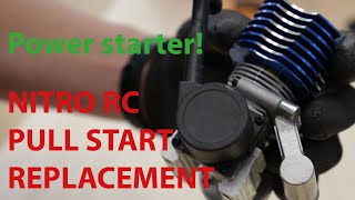 Nitro RC pull starter replacement guide  Power starter EASY [upl. by Amsa765]