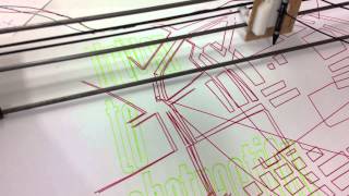 pen plotter GRBL first test [upl. by Anneres128]