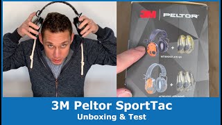 Unboxing amp Test  3M Peltor SportTac ImpulsKapselgehörschutz für Jäger und Sportschützen [upl. by Brasca]