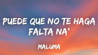 Puede que no te haga falta nada letra maluma  hawái hawai de vacaciones mis felicitaciones La [upl. by Orsini]