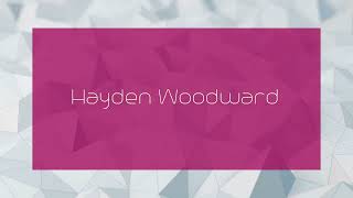 Hayden Woodward  appearance [upl. by Ahsinuq110]