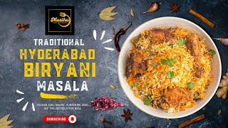 TRADITIONAL HYDERABAD BIRYANI MASALA  BIRIYANI MASALA recipe easyrecipe food biryani [upl. by Ronica]