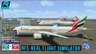 RFS  Real Flight Simulator  Rio to Dubai Full Flight BOEING 777200EmiratesFHDReal Route [upl. by Zebapda582]