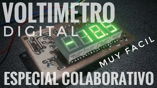 Especial Colaborativo  Voltimetro Digital con ICL7107 [upl. by Girardo]