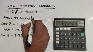 currency conversion Dollar to Rupees amp Rupees to Dollar  How to convert dollar into rupees [upl. by Ahouh704]