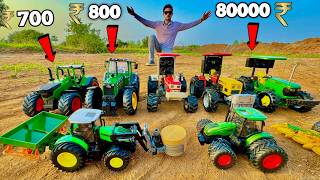 RC Expensive Handmade Tractor Vs RC Low Cost Tractors track test [upl. by Machutte]