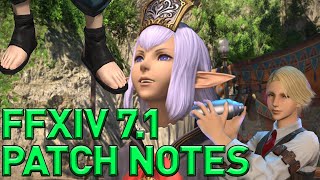 FFXIV  Patch 71 Preliminary Patch Notes Overview amp Thoughts [upl. by Hassi]