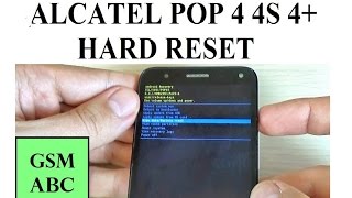 Alcatel POP 4 4S  4 HARD RESET [upl. by Crescint977]