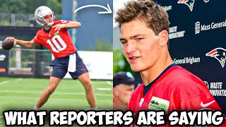 How Drake Maye Is Looking At Patriots Training Camp [upl. by Benedict550]