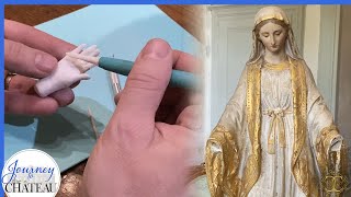 Blessed Mother Mary Religious Statue RESTORATION [upl. by Laurena]