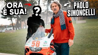 CONSEGNO LAPRILIA RS250 AL VINCITORE ❤️ CON PAOLO SIMONCELLI🔥 [upl. by Pavkovic140]