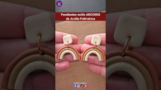 Pendientes estilo ARCOIRIS de Arcilla polimérica  Creaciones Poliméricas [upl. by Purcell]