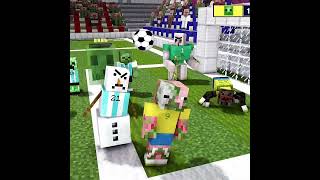 MINECRAFT SOCCER ☠️☠️☠️ football footballmemes footballedit foryou minecraft minecraftshorts [upl. by Aloisia]