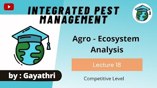 AgroEcosystem analysis • IPM lec 21 •Go For Agriculture Education icar bhu ibps [upl. by Mccallion]