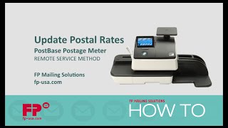 Update Rates on PostBase Postage Meter via Remote Service [upl. by Ydnir]