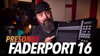 PRESONUS FADERPORT 16 DAW CONTROLLER REVIEW [upl. by Lemra832]