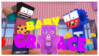 BABY GRIMACE  MINECRAFT ANIMATION [upl. by Giulia]