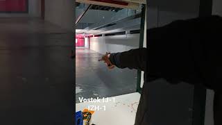 How to load arm and shoot the Vostok IJ1 IZH1 50m free pistol [upl. by Lashar885]