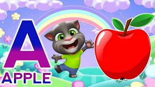 ABCD rhymes  a for apple b for ball cartoon  a for apple b for ball c for cat  abcd cartoon video [upl. by Desberg419]