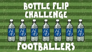 ⚽BOTTLE FLIP CHALLENGE FOOTBALLERS MSN Ronaldo Zlatan Aubameyang Rooney and more PARODY⚽ [upl. by Arikehs]