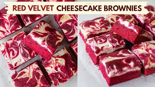 RED VELVET CHEESECAKE BROWNIES  BAKE WITH SHIVESH [upl. by Hildagarde]