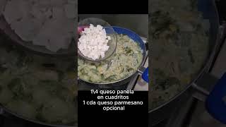 Como hacer rajas con pechuga papas crema [upl. by Drye486]