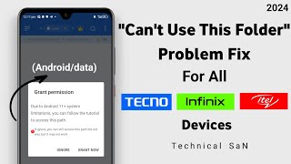 How to fix quotCant use this folderquot Problem in Tecno Infinix amp Itel Devices [upl. by Francois]