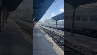 Amtrak Acela train leaving Washington union station [upl. by Trebleda]