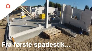 Time lapse Se et hus blive bygget [upl. by Rudman]