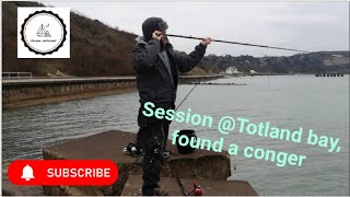 Sea fishing at Totland Bay Isle of Wight UKConger [upl. by Sylvanus]