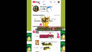 1k subscribe complete ✅ thank you all friends ❤️❣️🎉❣️1ksubscribers viralvideo November 23 2024 [upl. by Yelrebma]