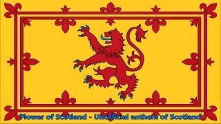 Anthem of Scotland unofficial  Flower of Scotland lyrics [upl. by Allwein]