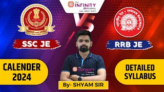 SSC vs RRB  rrb je or ssc je  ssc je rrb je notification  SSC Calendar 2024  RRB Calendar 2024 [upl. by Yeuh279]