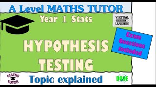 Maths A Level Statistics Year 1 Chp7 HypothesisTesting [upl. by Aidnama]