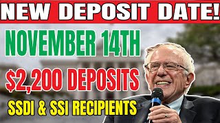 ALERT 2200 Social Security Payments Coming Nov 14  SSDI amp SSI Recipients Check Now [upl. by Nortna294]