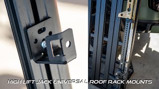 Universal Roof Rack High Lift Jack Mount How to Install [upl. by Segalman]