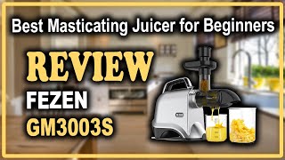 FEZEN GM3003S Juicer Machines for Vegetable and Fruit Review  Best Masticating Juicer for Beginners [upl. by Aikkan554]