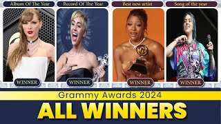 Grammys 2024 😀 ALL WINNERS 👸 Biggest Nominees [upl. by Moyna932]