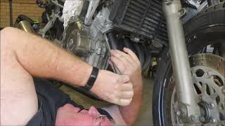 Honda CBR250R MC19 Part 48  Fitting The Exhaust [upl. by Ednalrim]