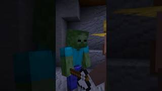 Never Trust A Zombie in Minecraft minecraft animation shorts gaming minecraftmemes [upl. by Hcahsem]