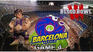 Halflings Vs Halflings again  Blood Bowl 3  Barcelona Bagels Game 4 [upl. by Nwahsak998]