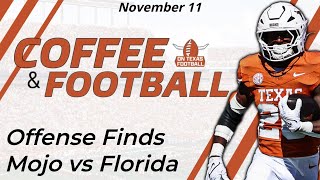 Coffee amp Football  November 11  Offense Finds Mojo vs Florida  Texas Longhorns Football [upl. by Gnues]