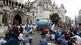 Extinction Rebellion stages 5day climate protest in 5 British cities [upl. by Aissat]