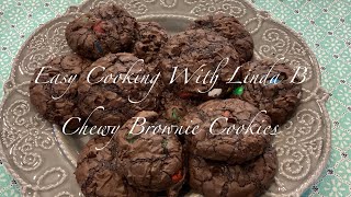 Chewy Brownie Cookies cookies browniecookies [upl. by Lacee]