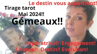 Tirage tarot Mai 2024 pour les Gémeaux [upl. by Nhaj]