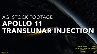 Stock footage Apollo 11 translunar injection [upl. by Seton566]